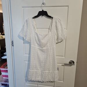 NWT Lulus white mini dress